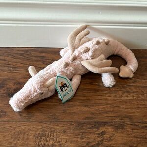 Jellycat Rose Dragon Stuffie - Pink